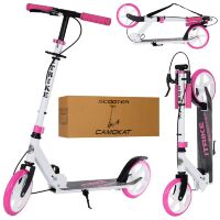 Складаний двоколісний дитячий самокат iTrike SR2-051-WP Алюмінієвий з ручним гальмом / Біло-Рожевий**