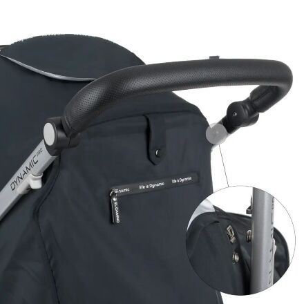 Дитяча прогулянкова коляска El Camino ME 1053N DYNAMIC PRO Onyx з регульованим ручкою/навантаження до 22 кг Чорна