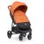 Прогулянкова коляска дитяча El Camino ME 1024 X4 Orange Lines з чохлом на ніжки та дощовиком/жовтогаряча