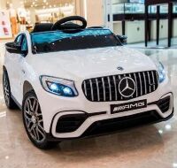 Дитячий електромобіль Машина 4WD M 4140EBLR-1 Mercedes одномісний, шкіряне сидіння, MP3, TF, USB / білий