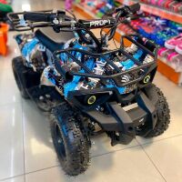 Дитячий квадроцикл HB-ATV800AS-4 мотор 800W, 3 акумулятори, швидкість 22 км/год, м'яке сидіння, синій