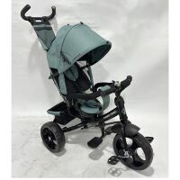 Триколісний велосипед-коляска TURBOTRIKE MT 1005-3 вільний хід коліс, підшипник, мятний