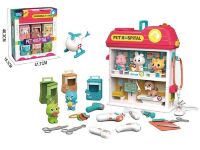 Дитяча ветеринарна клініка YY 6028 вертоліт, 6 тварин, інструменти лікаря, звук, підсвічування Дитяча ветеринарна клініка YY 6028 вертоліт, 6 тварин, інструменти лікаря, звук, підсвічування