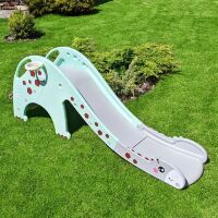 Дитяча гірка пластикова BAMBI GIRAFE-5 Жираф з баскетбольним кільцем / м'ятно-сіра**