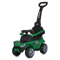 Дитяча каталка толокар (машинка від педалі з мотором) M 5764EBLR-5 електромобіль з батьківською ручкою, зелений