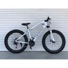 Велосипед Фэтбайк TopRider 215 колеса 26 дюймів / SHIMANO / сталева рама 17д / чорний