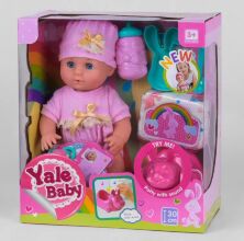 Пупс функціональний пупсик Yale Baby YL 1981 I Лялька карапуз c аксесуарами / ходить у музик. горщик і їсть