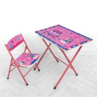 Дитячий столик зі стільчиком Bambi A19-LPRIN Принцеса складаний**