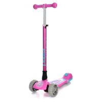 Самокат дитячий триколісний iTrike JR3-060-37-P1 світло передній панелі / рожевий для дівчинки**