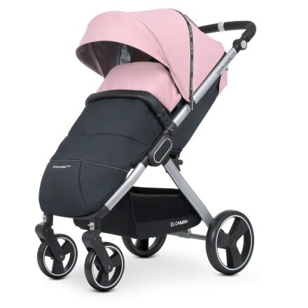 Дитяча прогулянкова коляска El Camino ME 1053N DYNAMIC PRO Pale Pink навантаження до 22 кг РОЗОВАУ для дівчинки*