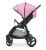 Прогулянкова коляска дитяча El Camino ME 1024 X4 Pink Lines з чохлом на ніжки та дощовиком Рожева для дівчинки