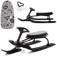 Дитячий снігокат MS 1791-2, м'яке сидіння, чорний