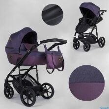 Дитяча універсальна коляска Expander VIVA V-26883 колір Plum водовідштовхувальна тканина + еко-шкіра