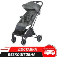 Дитяча коляска EL CAMINO ME 1129 LINK Moss Striped чохол, дощовик / колір темно-сірий