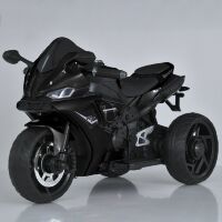 Дитячий електро-мотоцикл M 5823ELS-2 Yamaha електромобіль трицикл шкіряне сидіння, музика, світло, автофарбування сірий