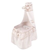 Ліжечко для ляльки DeCuevas 51078 лялькове з балдахіном, металеве