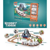 Залізниця дитяча E7013 з динозаврами, вагон і 2 локомотиви, музика, звук, світло від батарейок