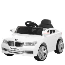 Дитячий одномісний електромобіль Джип Машина Bambi M 3271EBLR-1 BMW з шкіряним сидінням / білий**