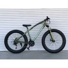 Велосипед Фэтбайк TopRider 215 колеса 26 дюймів / SHIMANO / сталева рама 17д / хакі