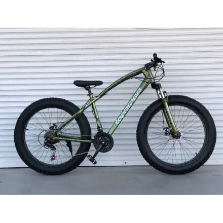 Велосипед Фэтбайк TopRider 215 колеса 26 дюймів / SHIMANO / сталева рама 17д / хакі