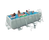 Каркасний прямокутний басейн INTEX 26784 / розмір 300 x 175 x 80см з фільтр-насосом і сходами Каркасний прямокутний басейн INTEX 26784 / розмір 300 x 175 x 80см з фільтр-насосом і сходами