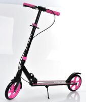 Дитячий підлітковий двоколісний складаний самокат iTrike SR 2-049-1-BP1 алюмінієвий / ПУ колесах / розов**