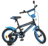 Велосипед дитячий двоколісний PROFI Inspirer Y14323 колеса 14 дюймів чорно-синій**