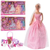 Лялька Defa 6073B з нарядами та аксесуарами, 5 суконь у комплекті