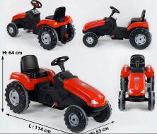 Дитячий педальний карт трактор HERBY 07-321 RED червоний