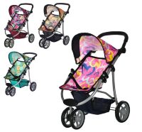 Прогулянкова Коляска для ляльки залізна Melogo 9671 зелена**