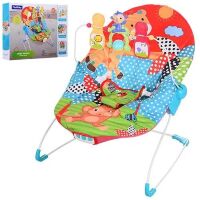 Дитячий шезлонг-качалка Bambi 88963 музика вібро підвіски дуга