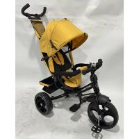 Триколісний велосипед-коляска TURBOTRIKE MT 1005-10 вільний хід коліс, підшипник, жовтий