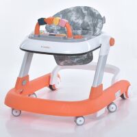 Дитячі ходунки 2в1 з функцією "Перші кроки" EL CAMINO ME 1163 MULTIWAY Pink музика, світло, рожеві