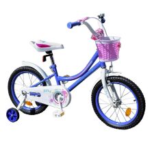 Двоколісний дитячий велосипед для дівчинки Like2bike Jolly 211612 колеса 16д з передньої кошиком бузковий