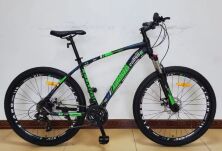Спортивний алюмінієвий велосипед MTB Corso 20322 FIARO колеса 27.5 дюймів / Shimano 21 швидкість чорно-зелений