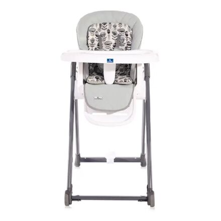 Стільчик для годування Lorelli (Bertoni) Party Cool Grey Leather Сірий. Дитячий стілець для годування