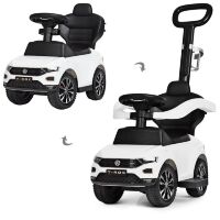 Дитяча каталка-толокар 2 в 1 651-1 батьківська ручка музика підставка для ніг білий**