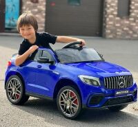 Дитячий електромобіль Машина 4WD M 4140EBLRS-4 Mercedes одномісний, шкіряне сидіння, MP3, TF / автофарбування