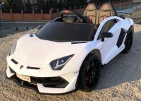 Дитячий електромобіль Машина Спорткар Lamborghini M 4788EBLR-1(24V) двомісний, шкіряне сидіння / білий