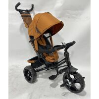 Триколісний велосипед-коляска TURBOTRIKE MT 1005-11 вільний хід коліс, підшипник, помаранчевий