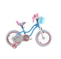 Дитячий двоколісний велосипед Royal Baby Stargirl RB16G-1 З Джерело: ht колеса 16 дюймів рама сталь блакитний Дитячий двоколісний велосипед Royal Baby Stargirl RB16G-1 З Джерело: ht колеса 16 дюймів рама сталь блакитний