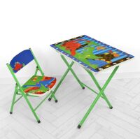 Дитячий столик зі стільчиком Bambi A19-DINO3 Динозавр складаний**