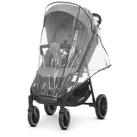 Коляска дитяча прогулянкова EL CAMINO OPTIMA ME 1083 Mirage Gray з дощовиком і москітною сіткою /ЛОН сіра