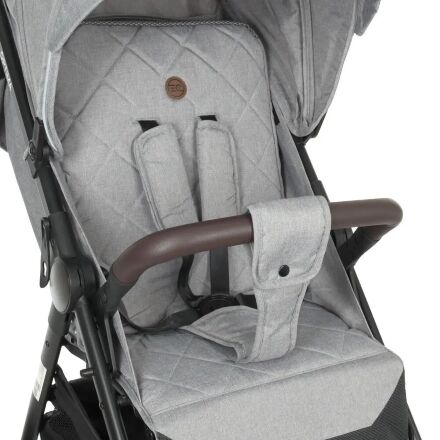 Коляска дитяча прогулянкова EL CAMINO OPTIMA ME 1083 Mirage Gray з дощовиком і москітною сіткою /ЛОН сіра