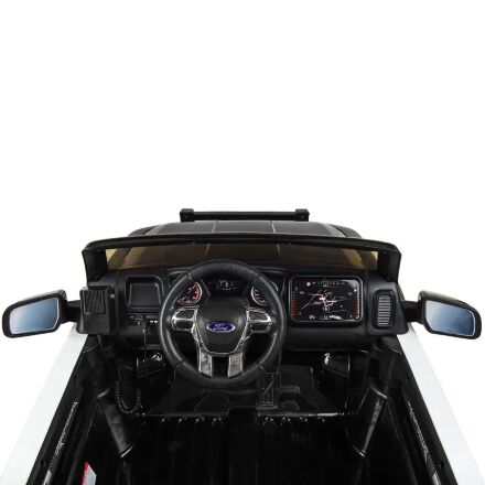 Дитячий двомісний електромобіль Джип машина Поліція M 4173EBLR-2 Ford Ranger ліцензійний / колір чорний**