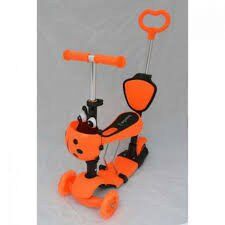 Самокат дитячий триколісний Best Scooter 4в1оранжевый***