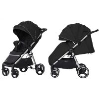 Прогулянковий дитячий візок CARRELLO Pulse CRL-5507 Thunder Grey з дощовиком / КОЛЯСКА дитяча сіра