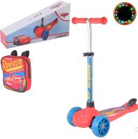 Оригінальний триколісний самокат LS2214 "Disney Cars" із зображенням Блискавки Маквіна