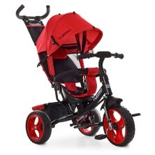 Велосипед-коляска дитячий триколісний Єва колеса Turbo Trike M 3113-3L червоний
