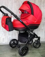 Коляска дитяча класична універсальна 2 в 1 MACAN Red червона